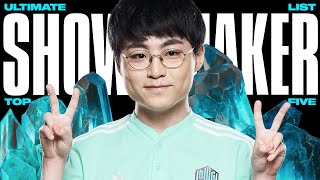 [閒聊] ShowMaker 對自己生涯招牌 Play 的排行