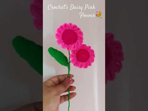 Daisy Pink  # Flower  # Dm for order # Rinki's crochet's collection 💐