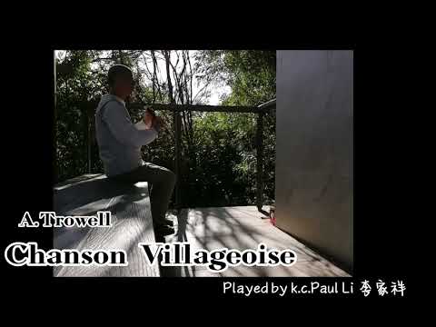 Chanson Villageoise by A.Trowell, Alto Recorder