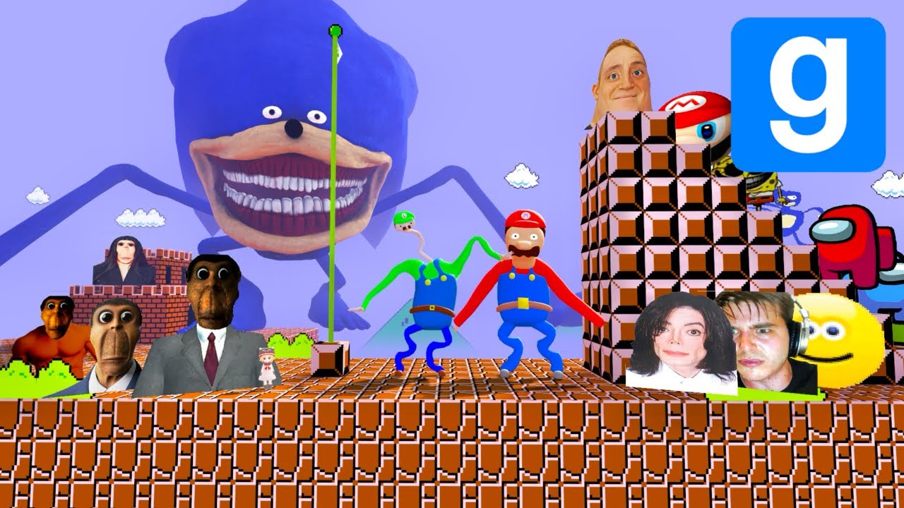 Nextbots Memes in the Super Mario - Garrys Mod