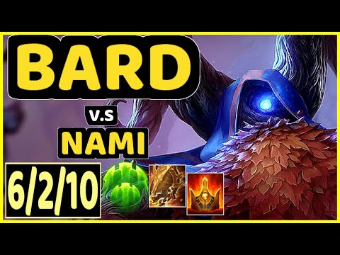 DREAMER ACE (BARD) vs NAMI - 6/2/10 KDA BOTTOM SUPPORT GAMEPLAY - EUW Ranked GRANDMASTER