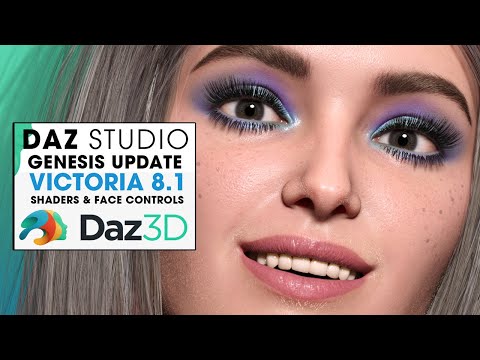 DAZ Studio Genesis 8.1 Review ~ Victoria 8.1 Update, New Face Controls & Skin Shaders