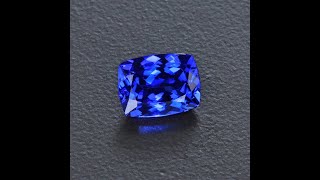 Violet Blue Antique Cushion Tanzanite Gemstone 1.82 Carats