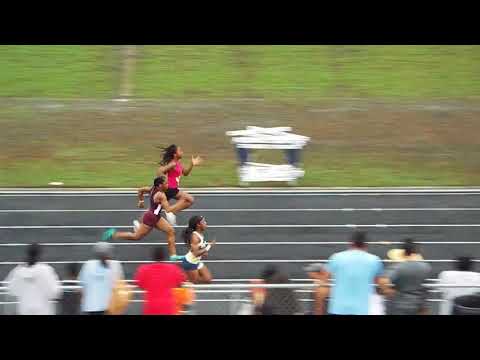 15-16 yr Old Girls' 100m Prelims Mark Trail Invitational 2018