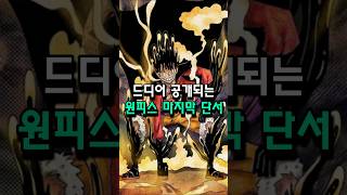 드디어 원피스 마지막 단서가 해석되었습니다