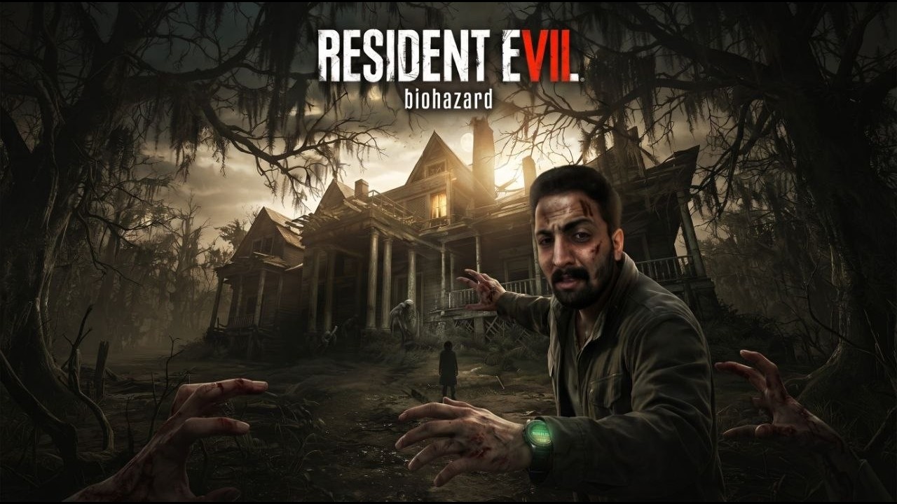 Resident Evil Biohazard 😍🤣درگیری با مرد خودکفا