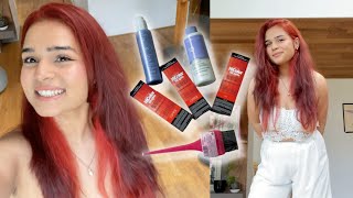 Coloring My Hair Red Orange At Home Without Bleach in 1 Step