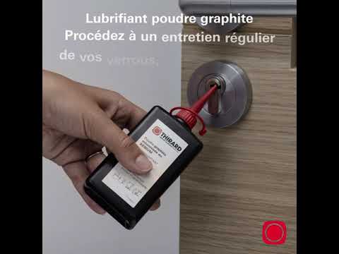 Lubrifiant serrure poudre graphite voiture cylindre serrurier