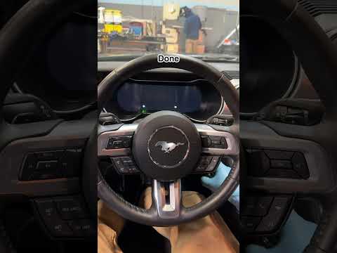 How to install Mustang DIGITAL dash 🫡 | #shorts #mustang #musclecar