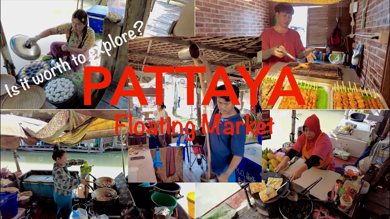 Experience a virtual exploration through the colorful, bustling Floating Market of Pattaya.