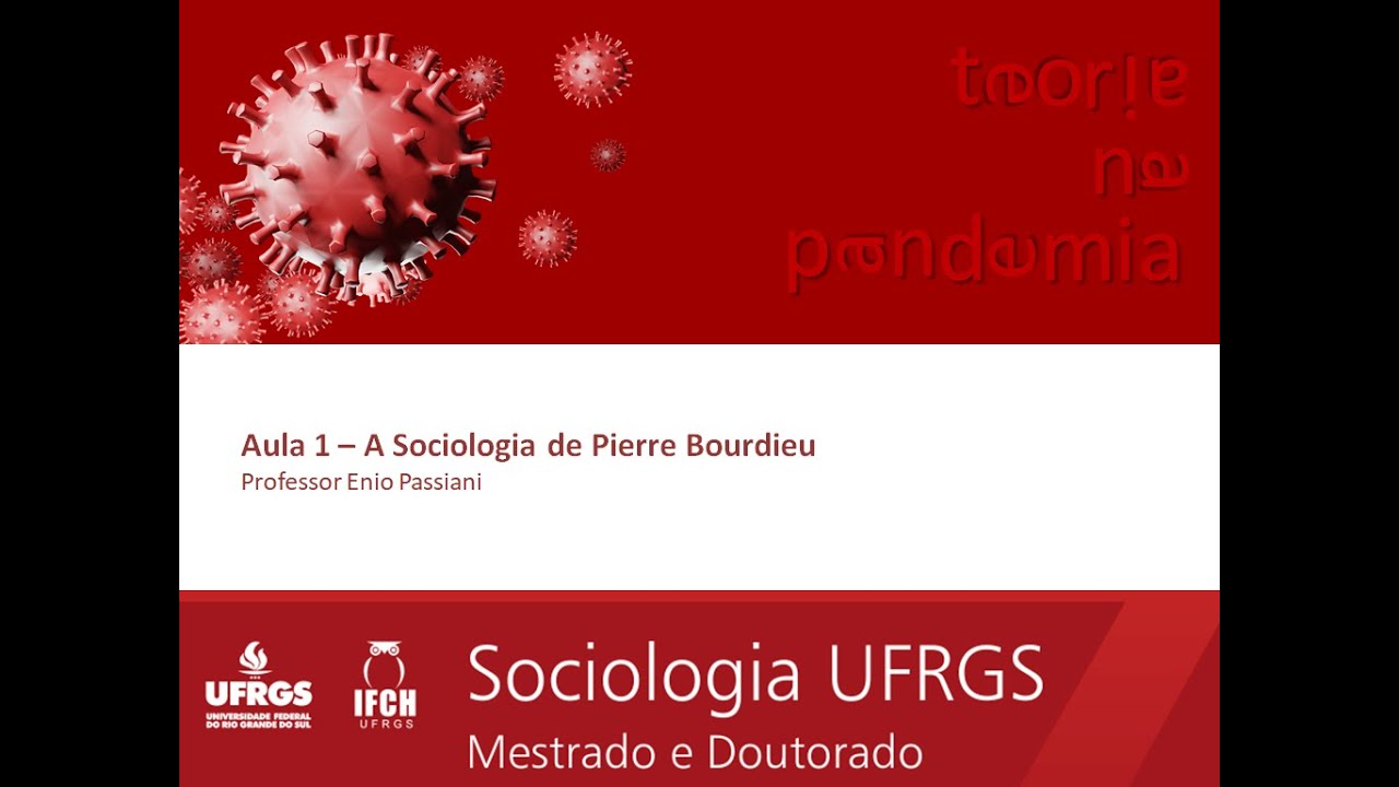 Teoria na Pandemia - Aula 1 Pierre Bourdieu (Professor Enio)