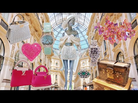 Milan Luxury Vlog: Fendi, Max Mara, LV, Valentino. Swarowski&Haute Couture: Armani, Versace..
