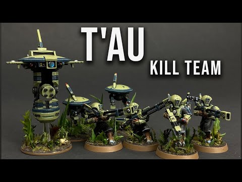 I BUILT AND PAINTED A TAU KILL TEAM (WARHAMMER 40K)