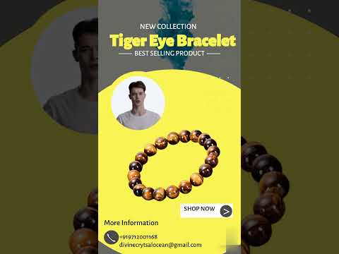 Natural tiger eye bracelet
