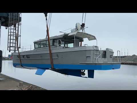 LRC58-03 Britt after underwater hull treatment, March 29, 2023