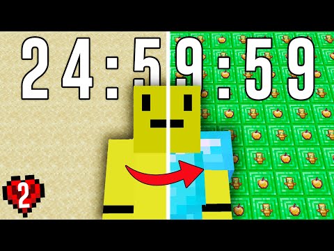 Kracket - I Spent 24 Hours Getting OVERPOWERED in Minecraft Hardcore