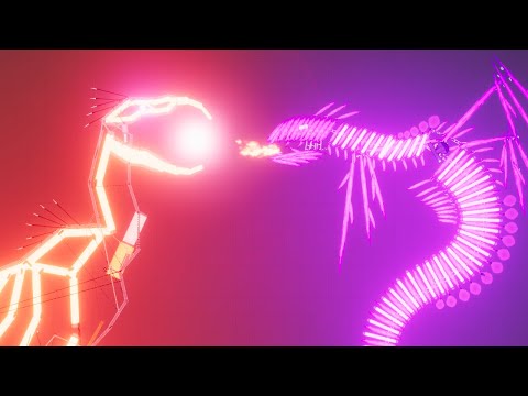 The Death Strider vs Purple Dragon - People Playground 1.22