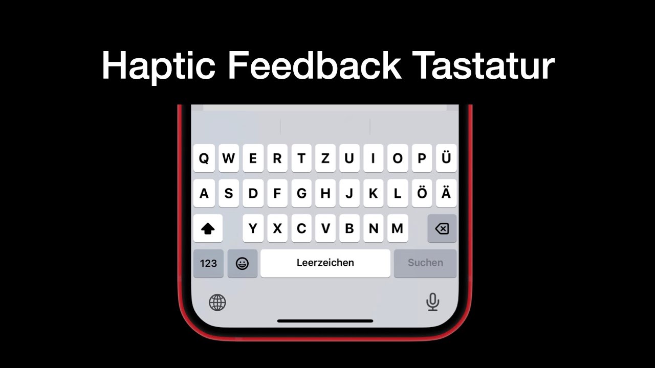 Haptik-Feedback auf der Tastatur