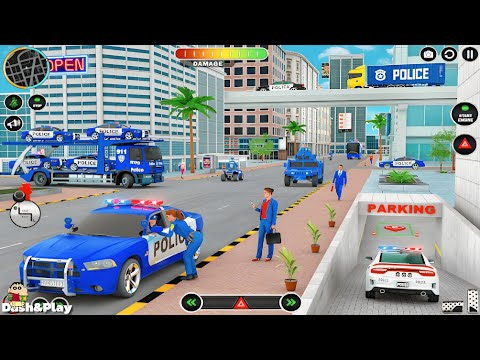 Mobile Police Transport Games | Police Transportation Patrol in Multi Level Transport Truck with Car