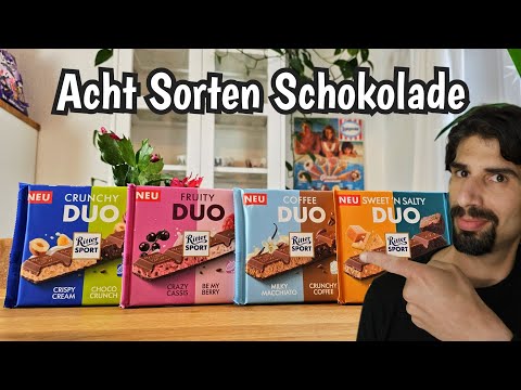 Ritter Sport DUO Schokolade Crunchy, Fruity, Coffee, Sweet & Salty