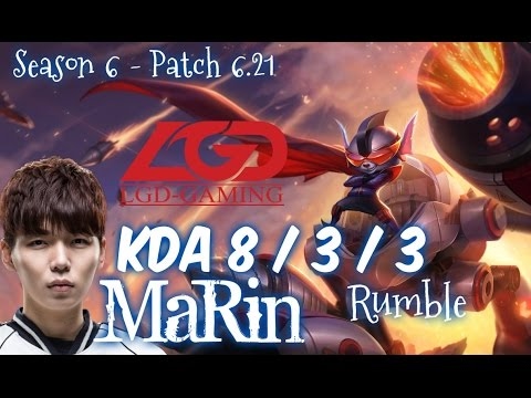 LGD MaRin RUMBLE vs IRELIA Top - Patch 6.21 KR Ranked
