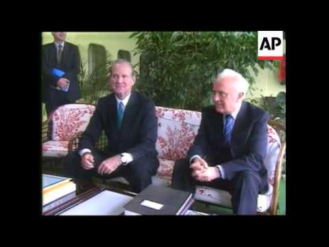 President George H. W. Bush meets with Soviet Leader Mikhail Gorbachev