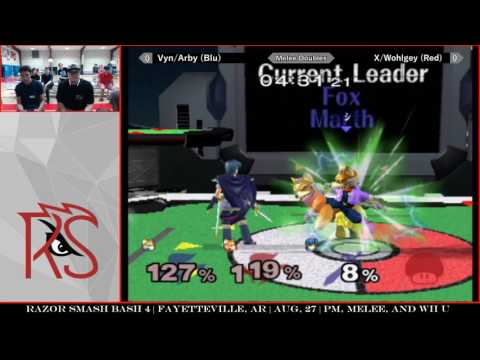 RSB4 Melee Doubles: Vyn & Arby (Fox/Marth) vs. X & Wohlgey (Doc/Fox)