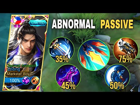 WOW!! ZILONG PASSIVE ABUSE!😱 (ONE-SHOT) ZILONG BEST BUILD 2023 - MOBILE LEGENDS