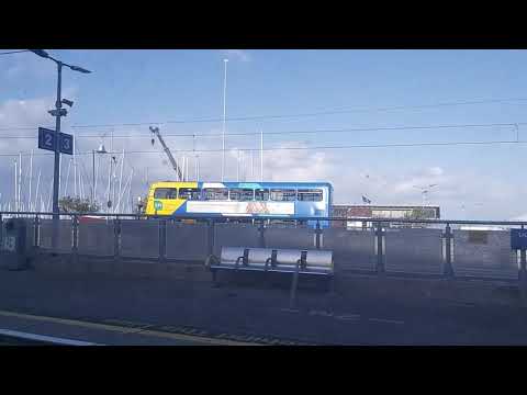 Onboard a DART DART class 8300 between sandycove and salthill