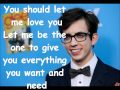 Glee - Let me love you Lyrics 