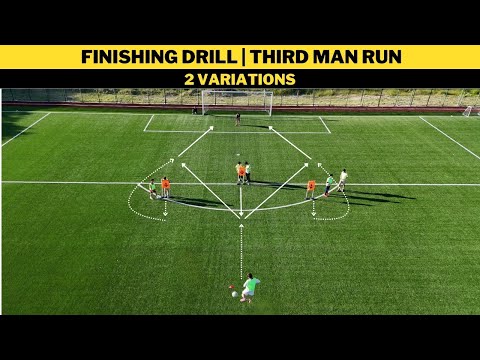 Torabschlussübung | Dritter-Mann-Lauf | 2 Varianten | Fußballtraining (U13 - U19)