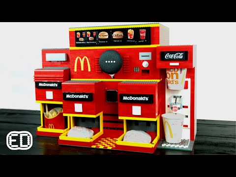 OK Google, One Cheeseburger | McDonald's LEGO Google Assistant Automated Vending Machine
