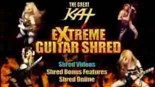 Great Kat Guitar Goddess Shreds LISZT'S HUNGARIAN RHAPSODY #2 on Extreme Guitar Shred DVD Trailer!
