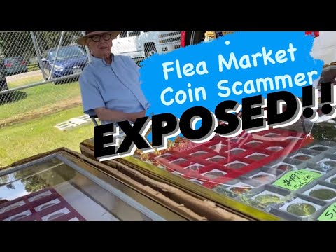 Beginner Coin Collectors BEWARE of Flea Market Scams #coincollecting