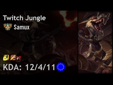 Twitch Jungle vs Riven - Samux - EUW Challenger Patch 6.24