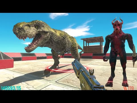 FPS Avatar Rescues Dinosaurs and Fights Monsters - Animal Revolt Battle Simulator