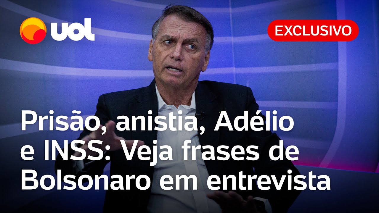 Bolsonaro talks about prison, amnesty, Adélio, INSS, 8/1 and more: Watch the video with the best ...
