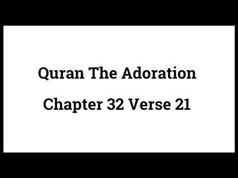 Quran The Adoration 32:21