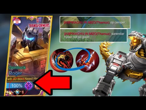 Roger Grimlock Transformer Skin Best Build 2022, Roger Best Emblem Set ~ mlbb