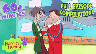 Are Miss Battle-Axe and Soggy Sid FLIRTING?! | Season 4 Clip Compilation | Horrid Henry | 1 HOUR