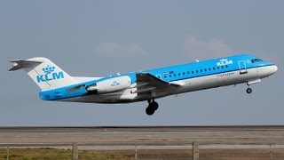 preview picture of video 'KLM Fokker 70 First Take-off at Manston'