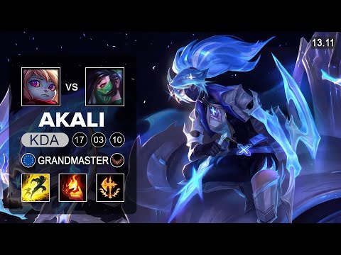 Akali vs Poppy Top - EUW Grandmaster - Patch 13.11 Season 13
