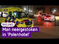 Man neergestoken in 'Polenhotel', politie pakt verdachte op