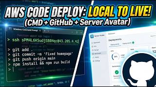 AWS Server Se GitHub Connect Kaise Kare? | CMD Se Code Push & Live Upd