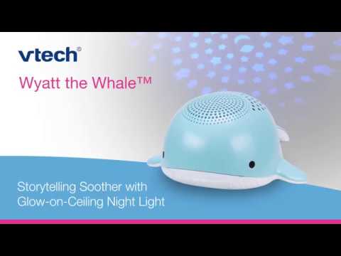 Wyatt the Whale<sup>&reg;</sup> Storytelling Soother with Glow-on-Ceiling Night Light BC8312