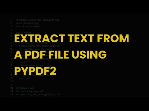 Extract text from a pdf file using pypdf2