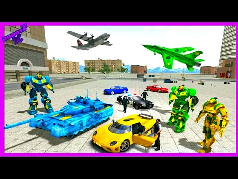 Stealth Robot Transforming Games - Robot Car games Android gameplay