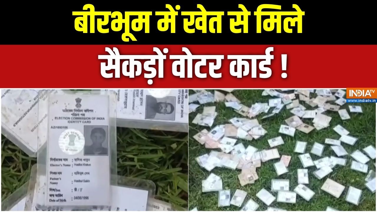 Bengal Fake Voter Id: बीरभूम में खेत से मिले सैकड़ों वोटर कार्ड | Birbhu