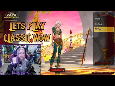Let's Play Classic WoW (Part 8) Starting a NEW Blood Elf Hunter | Eversong Woods lvl 1-7 VOD