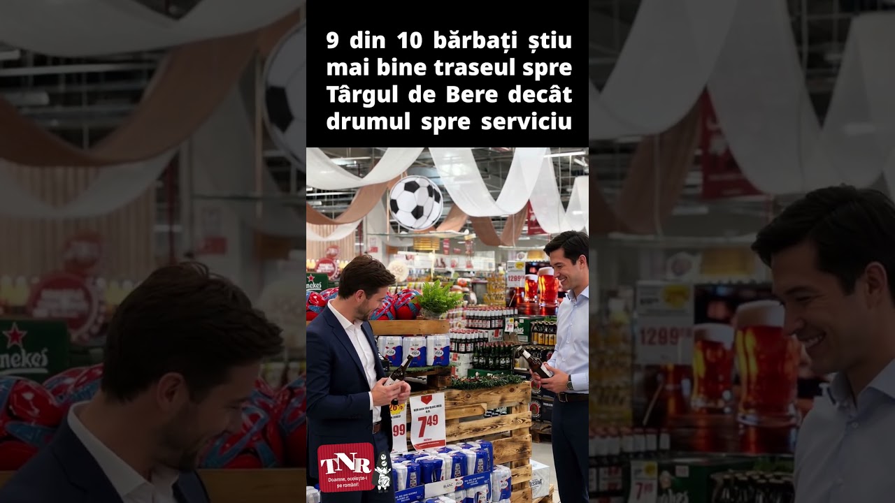 9 din 10 bărbați știu drumul spre bere